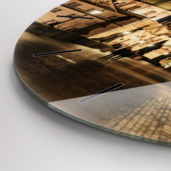 Wanduhr rund Karlsbrücke in Prag