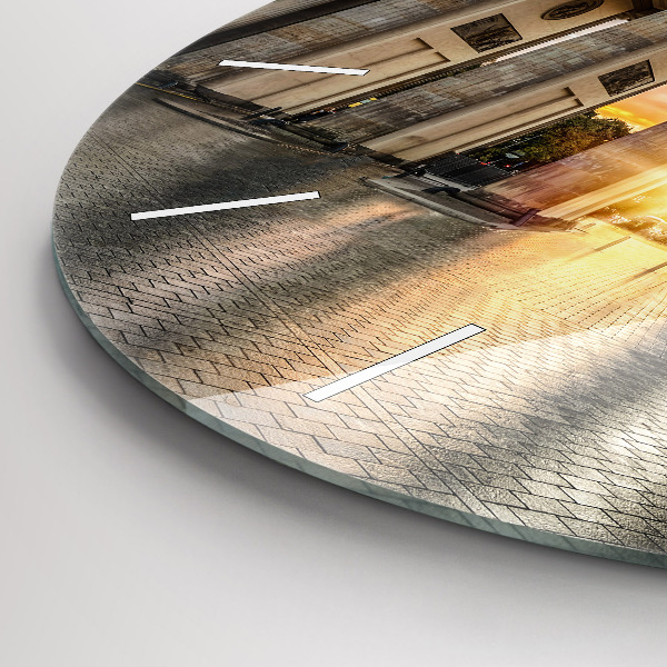 Wanduhr rund mit motiv Brandenburger Tor in Berlin