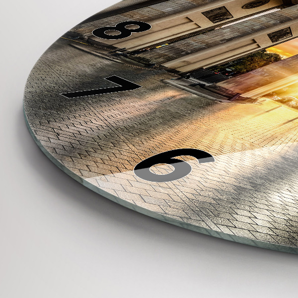 Wanduhr rund mit motiv Brandenburger Tor in Berlin