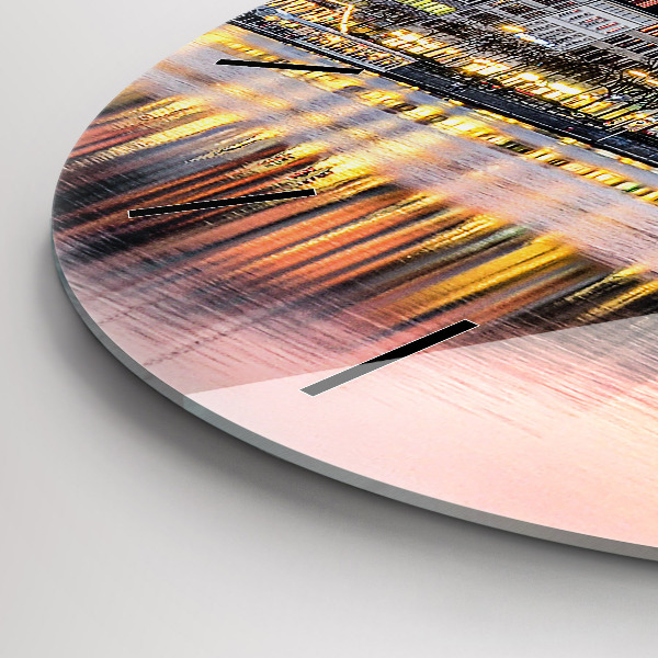 Wanduhr glas rund Alster in Hamburg