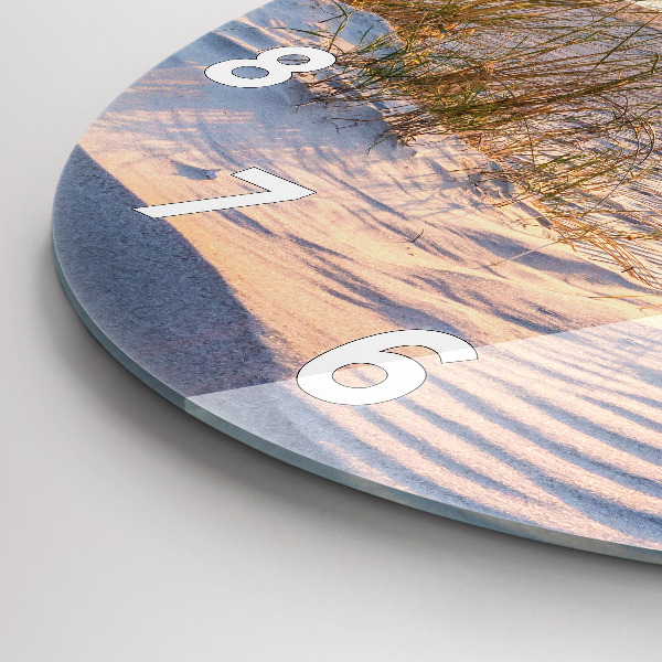 Wanduhr rund mit motiv Sonnenuntergang über dem Meer
