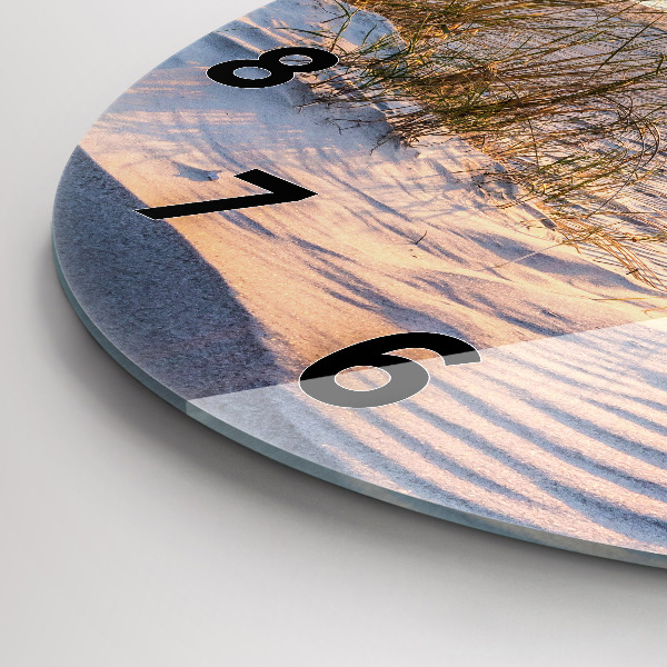 Wanduhr rund mit motiv Sonnenuntergang über dem Meer