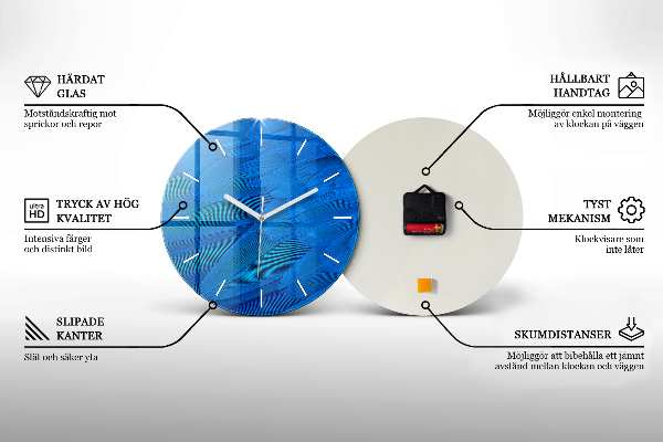 Wanduhr rund mit motiv Zipser Burg in der Slowakei
