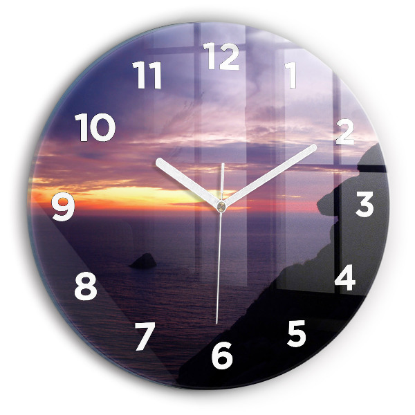 Wanduhr rund Stein-Kopf