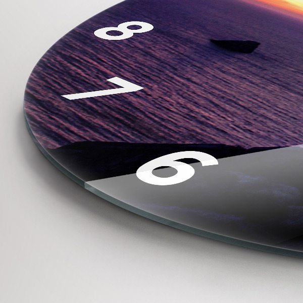 Wanduhr rund Stein-Kopf