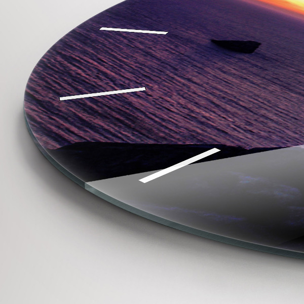 Wanduhr rund Stein-Kopf