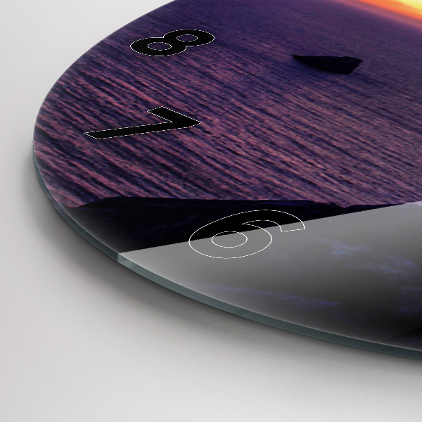 Wanduhr rund Stein-Kopf