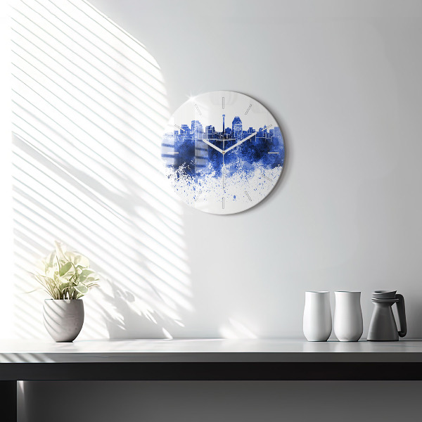 Wanduhr rund mit motiv San Antonio Aquarell