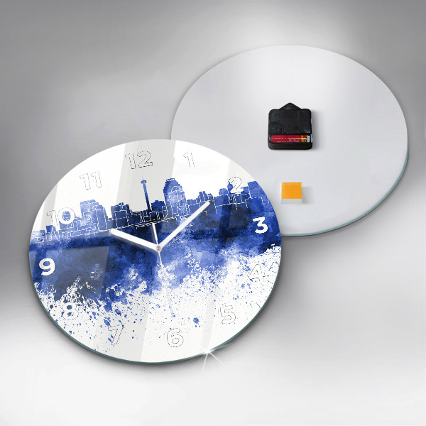 Wanduhr rund mit motiv San Antonio Aquarell