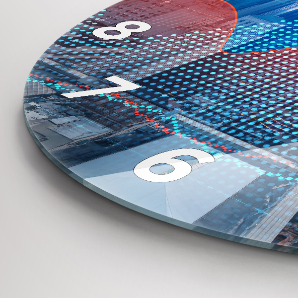 Wanduhr glas rund Wolkenkratzer in Philadelphia