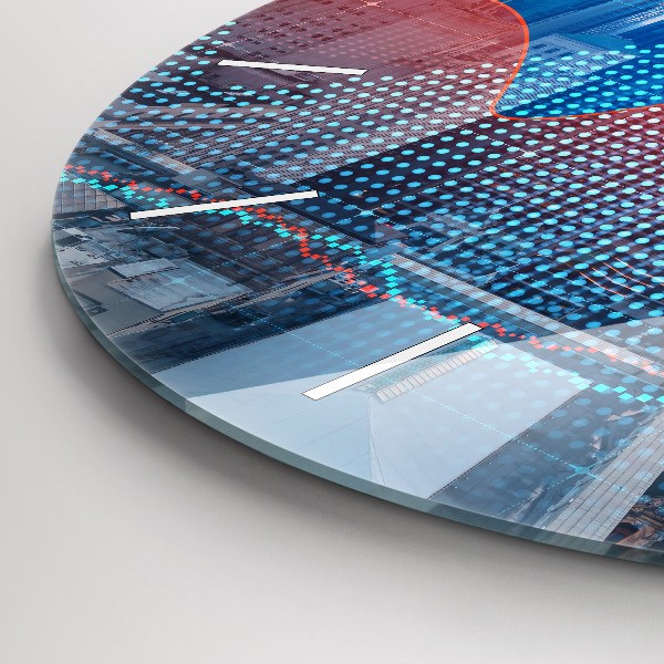 Wanduhr glas rund Wolkenkratzer in Philadelphia