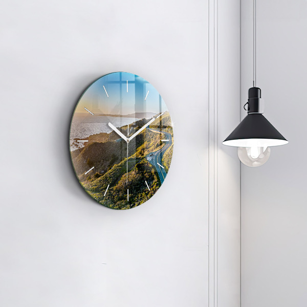 Wanduhr glas rund Straße in San Francisco