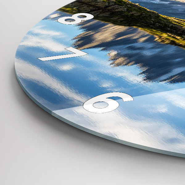 Wanduhr glas rund Chamonix-Tal, Französische Alpen