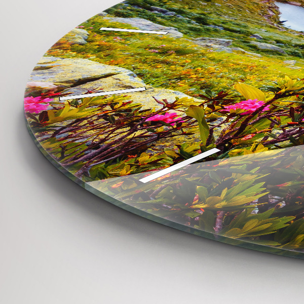 Wanduhr rund Gletscher Mont Blanc Chamonix