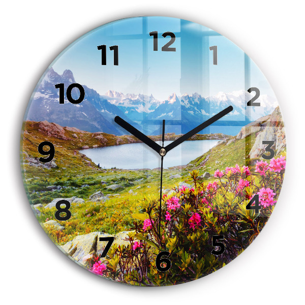 Wanduhr rund Gletscher Mont Blanc Chamonix