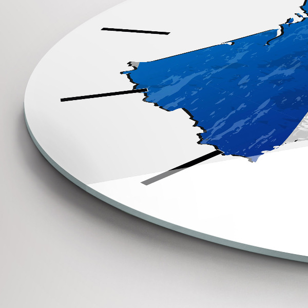 Wanduhr rund mit motiv Flagge von Frankreich