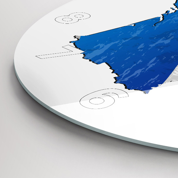 Wanduhr rund mit motiv Flagge von Frankreich