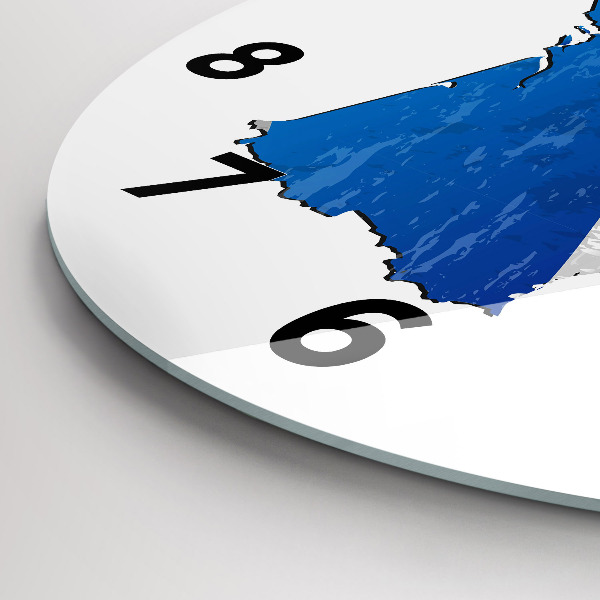 Wanduhr rund mit motiv Flagge von Frankreich