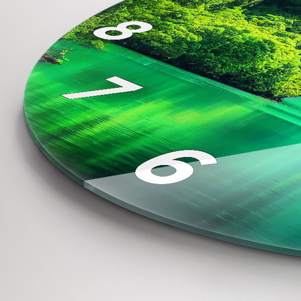 Wanduhr rund mit motiv Naturlandschaft in Thailand