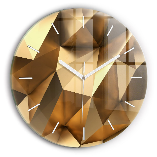 Wanduhr rund Geometrische Textur