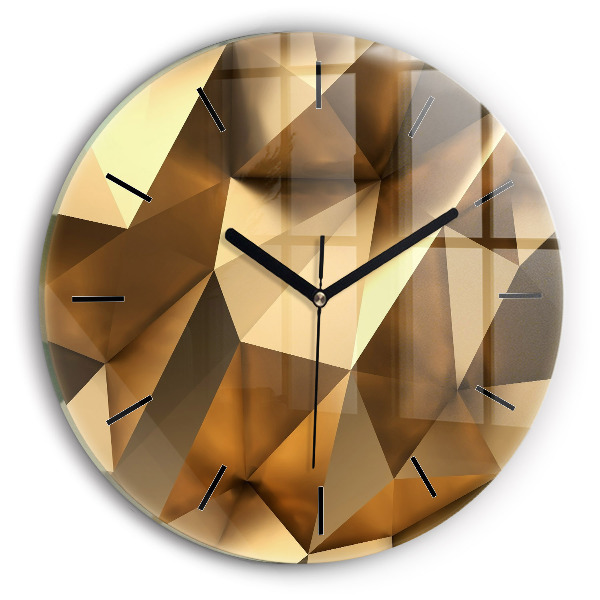 Wanduhr rund Geometrische Textur