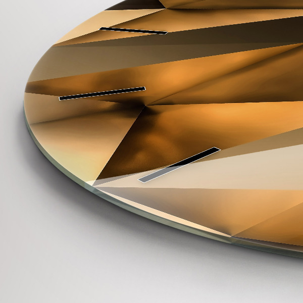 Wanduhr rund Geometrische Textur