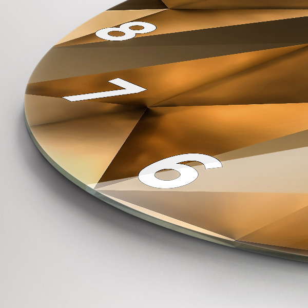 Wanduhr rund Geometrische Textur