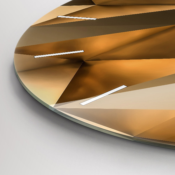 Wanduhr rund Geometrische Textur