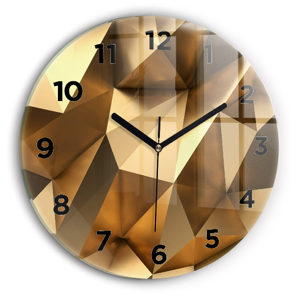 Wanduhr rund Geometrische Textur