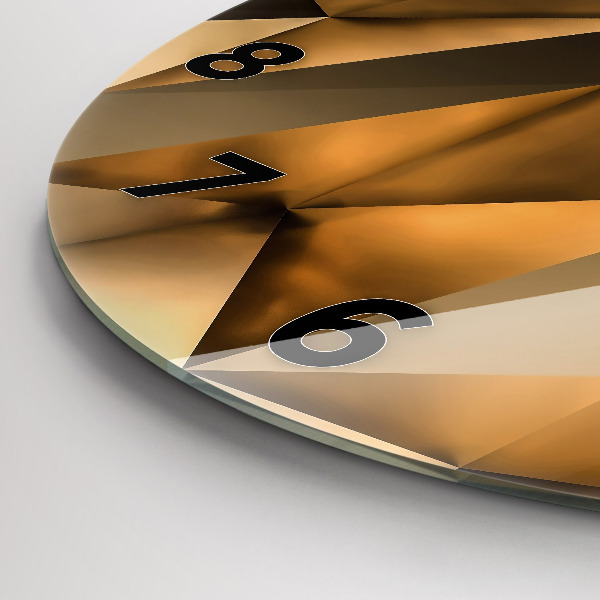 Wanduhr rund Geometrische Textur