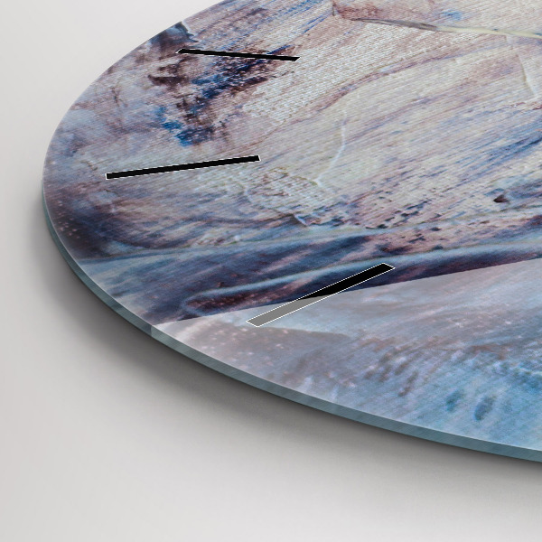 Wanduhr rund Abstrakte Farbe Textur