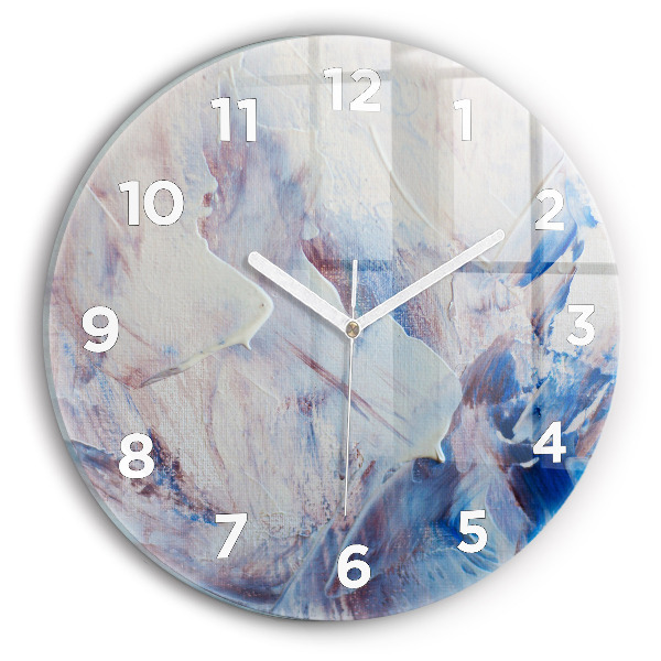 Wanduhr rund Abstrakte Farbe Textur