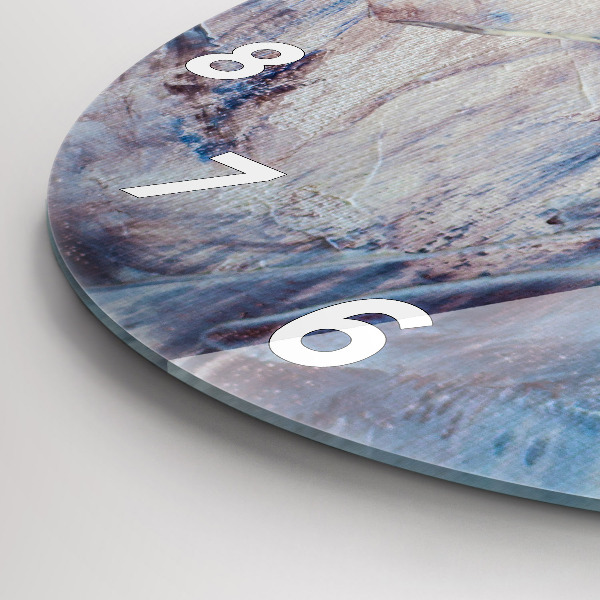 Wanduhr rund Abstrakte Farbe Textur