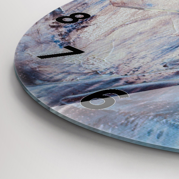 Wanduhr rund Abstrakte Farbe Textur