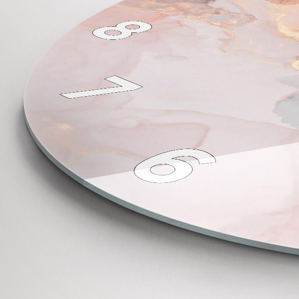 Wanduhr rund mit motiv Marmor Textur