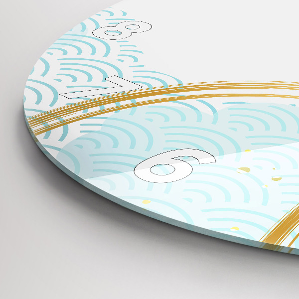 Wanduhr rund mit motiv Dekoratives Muster