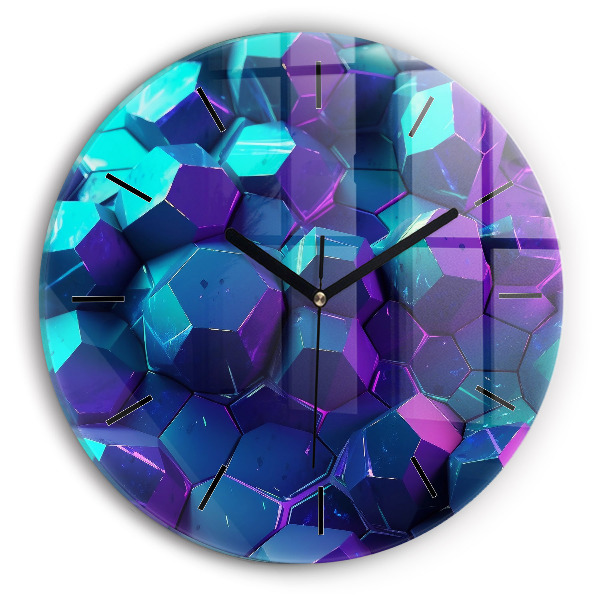 Wanduhr rund mit motiv Geometrische Formen