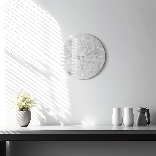 Wanduhr rund mit motiv Betonwand