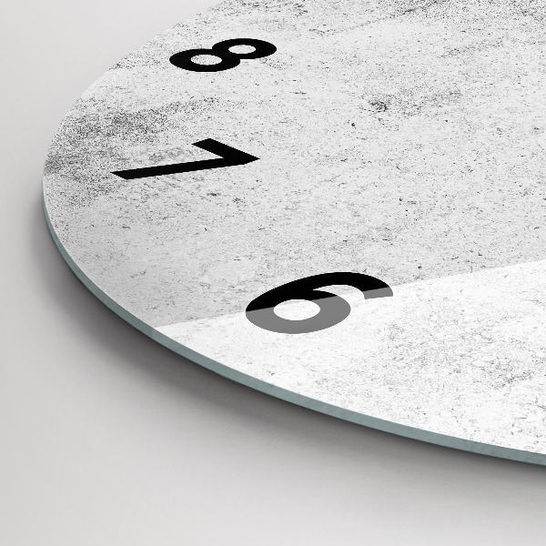 Wanduhr rund mit motiv Betonwand