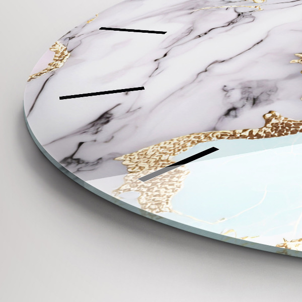 Wanduhr rund Marmor