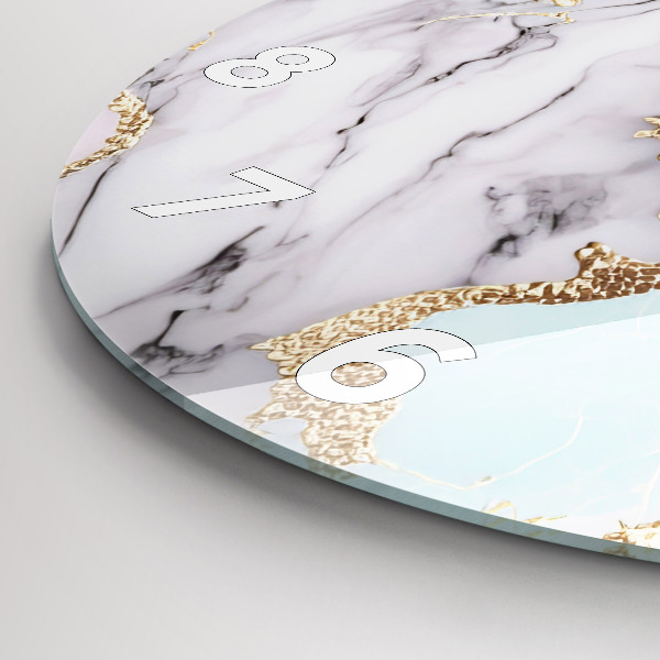 Wanduhr rund Marmor