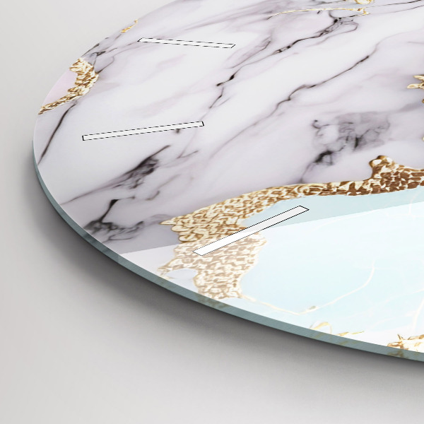 Wanduhr rund Marmor