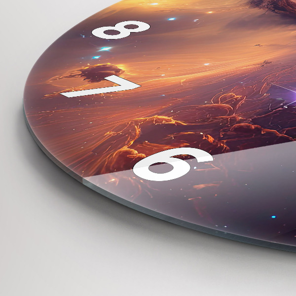 Wanduhr rund Kosmische Welt der Sterne