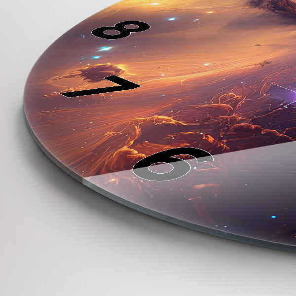 Wanduhr rund Kosmische Welt der Sterne