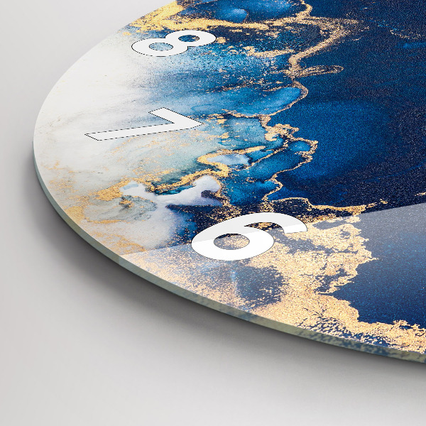 Wanduhr rund mit motiv Marmoriertes Muster