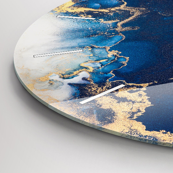 Wanduhr rund mit motiv Marmoriertes Muster