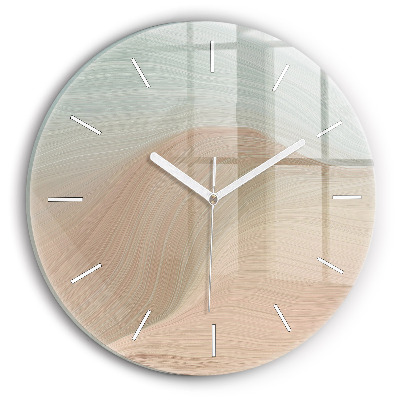 Wanduhr rund Abstraktion einer Welle