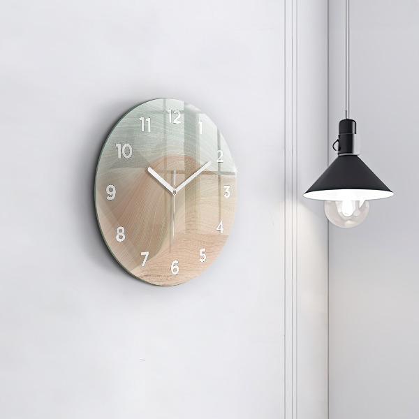 Wanduhr rund Abstraktion einer Welle