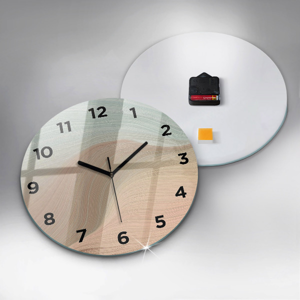 Wanduhr rund Abstraktion einer Welle