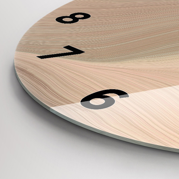 Wanduhr rund Abstraktion einer Welle